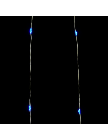 Filo di Micro Luci Fatate Sferiche 40m 400 LED Blu 8 Funzioni