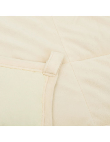 Coperta Ponderata Crema Chiaro 152x203 cm 11 kg Tessuto