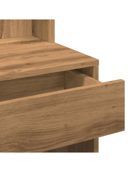 Toeletta con LED Rovere Artigianale 60x40x140 cm