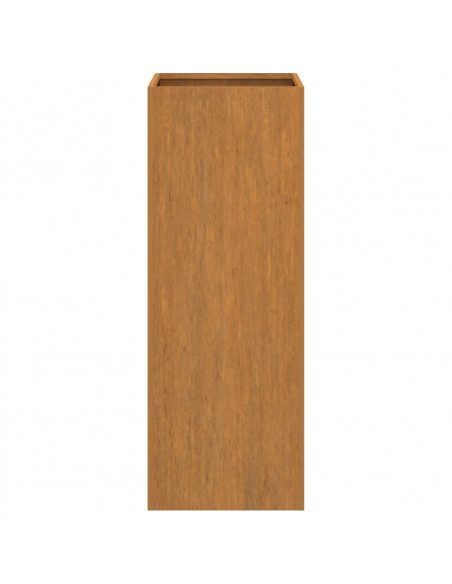 Fioriera 32x27,5x75 cm Acciaio Corten