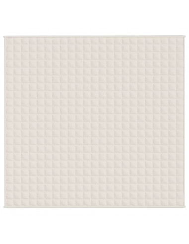 Coperta Ponderata Crema Chiaro 220x240 cm 15 kg Tessuto