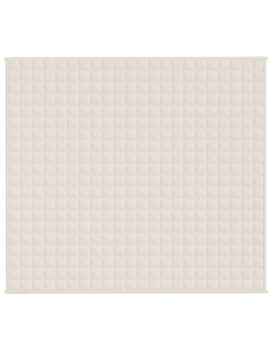 Coperta Ponderata Crema Chiaro 200x220 cm 13 kg Tessuto