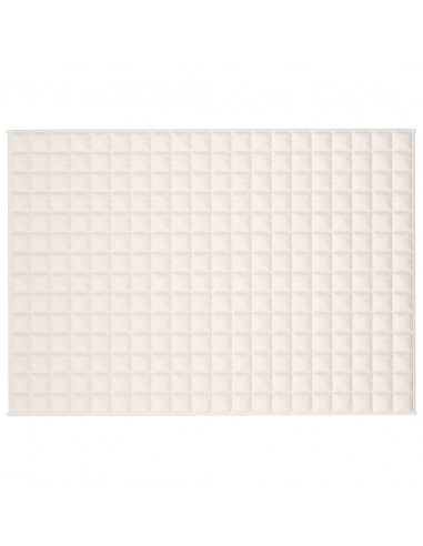 Coperta Ponderata Crema Chiaro 135x200 cm 10 kg Tessuto