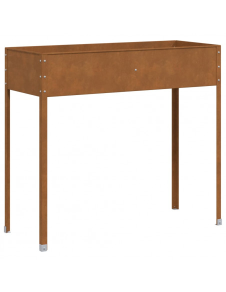 Fioriera da Giardino 100,5x40,5x90 cm in Acciaio Corten