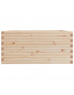 Fioriera da Giardino 100x100x49,5 cm in Legno Massello di Pino