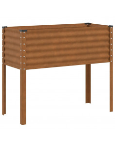 Fioriera da Giardino 100x41x90 cm in Acciaio Corten