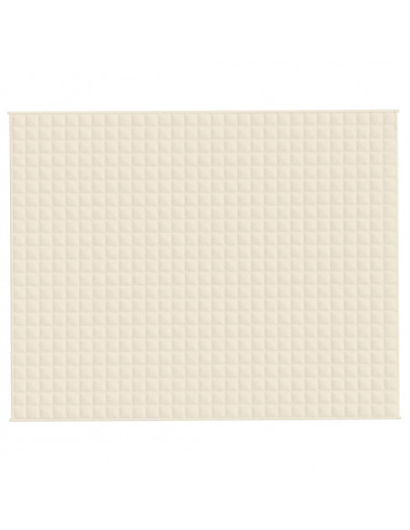 Coperta Ponderata Crema Chiaro 235x290 cm 11 kg Tessuto