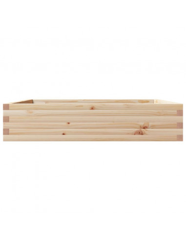 Fioriera da Giardino 110x110x23 cm in Legno Massello di Pino