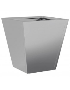 Fioriera da Giardino 30x30x30 cm Acciaio Zincato