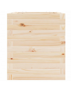 Fioriera da Giardino 40x40x46 cm in Legno Massello di Pino