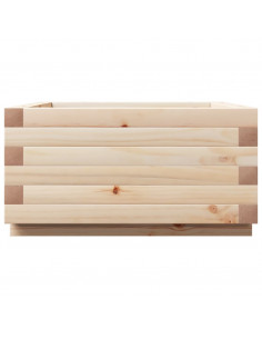 Fioriera da Giardino 50x50x26,5 cm in Legno Massello di Pino