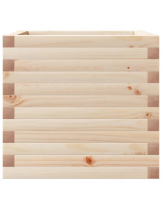 Fioriera da Giardino 50x50x45,5 cm in Legno Massello di Pino
