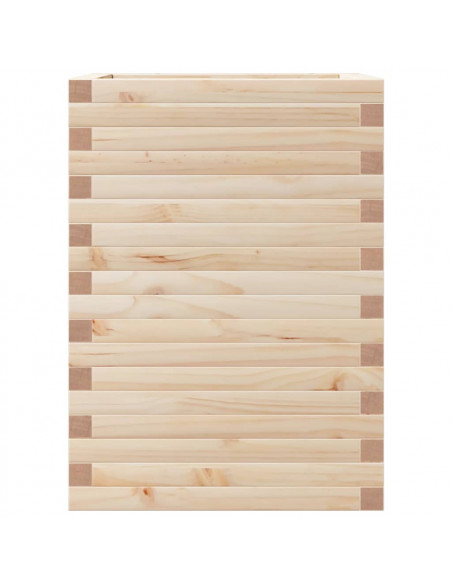 Fioriera da Giardino 50x50x68,5 cm in Legno Massello di Pino