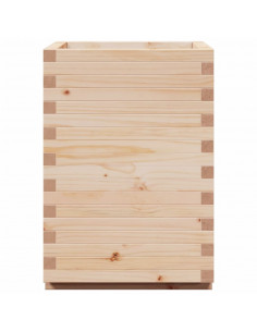 Fioriera da Giardino 50x50x72,5 cm in Legno Massello di Pino