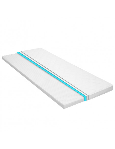 Coprimaterasso 90x200cm Schiuma a Freddo Superficie a Onde 7 cm