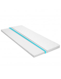 Coprimaterasso 100x200cm Schiuma a Freddo Superficie a Onde 6cm 2