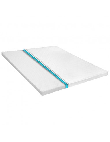 Coprimaterasso 180x200cm Schiuma a Freddo Superficie a Onde 6cm