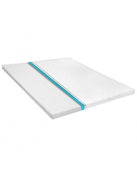 Coprimaterasso 180x200cm Schiuma a Freddo Superficie a Onde 6cm