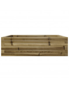 Fioriera da Giardino 80x80x23 cm in Legno di Pino Impregnato
