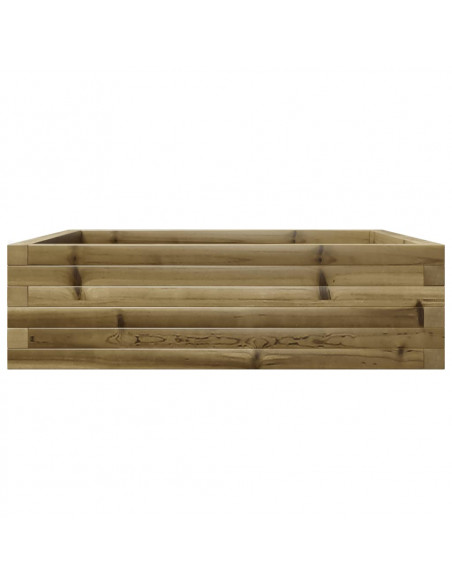 Fioriera da Giardino 80x80x23 cm in Legno di Pino Impregnato