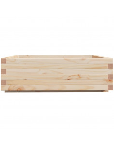 Fioriera da Giardino 80x80x26,5 cm in Legno Massello di Pino