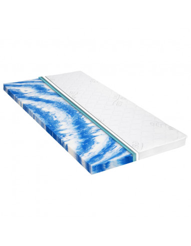 Coprimaterasso 100x200 cm Schiuma di Gel 7 cm