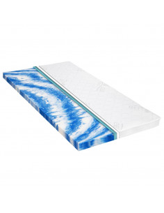 Coprimaterasso 120x200 cm Schiuma di Gel 7 cm 2