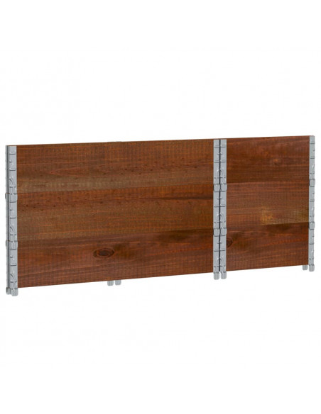 Fioriera da Giardino Marrone 100x50 cm Legno Massello di Pino