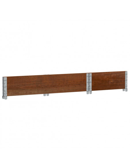 Fioriera da Giardino Marrone 100x50 cm Legno Massello di Pino