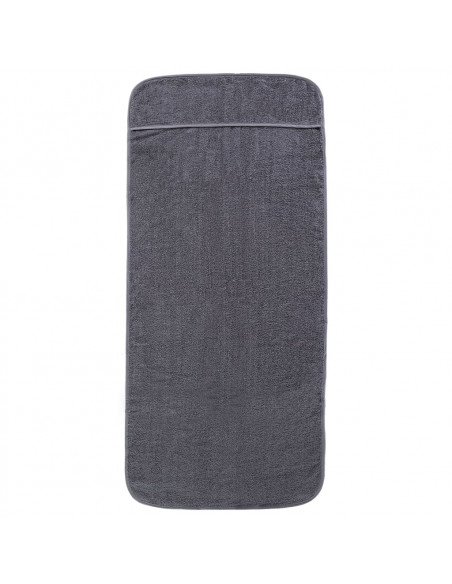 Asciugamani da Spiaggia 2 pz Antracite 60x135cm Tessuto 400 GSM
