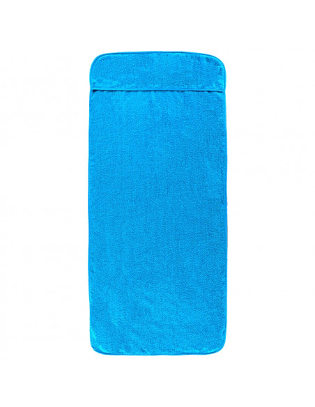 Asciugamani da Spiaggia 2 pz Turchese 75x200 cm Tessuto 400 GSM