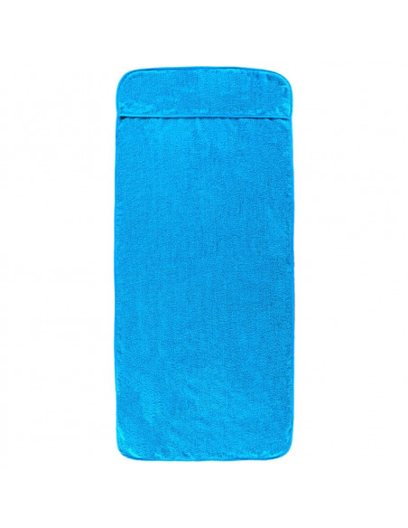 Asciugamani da Spiaggia 2 pz Turchese 60x135 cm Tessuto 400 GSM