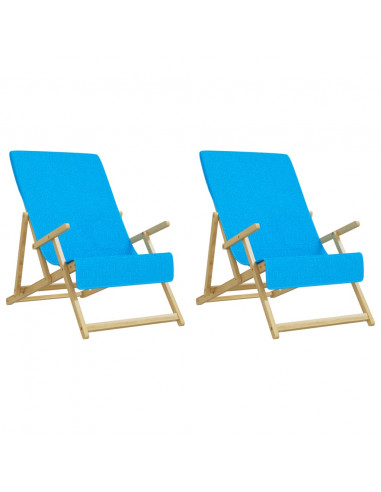 Asciugamani da Spiaggia 2 pz Turchese 60x135 cm Tessuto 400 GSM