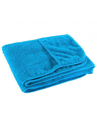 Asciugamani da Spiaggia 2 pz Turchese 60x135 cm Tessuto 400 GSM
