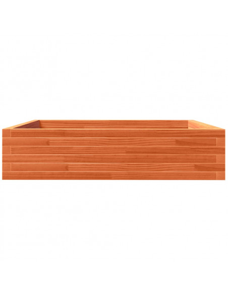 Fioriera Giardino Marrone Cera 100x100x23 Legno Massello Pino