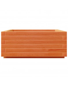 Fioriera Giardino Marrone Cera 60x60x26,5cm Legno Massello Pino