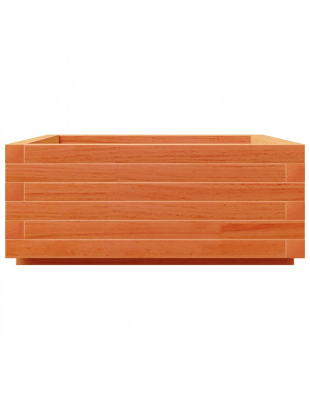 Fioriera Giardino Marrone Cera 60x60x26,5cm Legno Massello Pino