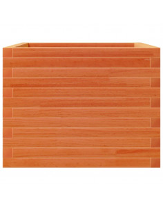 Fioriera Giardino Marrone Cera 60x60x45,5cm Legno Massello Pino