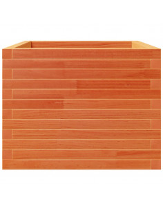 Fioriera Giardino Marrone Cera 60x60x49,5cm Legno Massello Pino