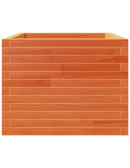 Fioriera Giardino Marrone Cera 60x60x49,5cm Legno Massello Pino