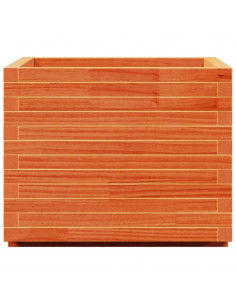 Fioriera Giardino Marrone Cera 60x60x49,5cm Legno Massello Pino