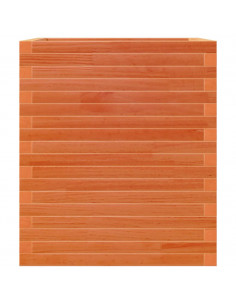 Fioriera Giardino Marrone Cera 60x60x68,5cm Legno Massello Pino