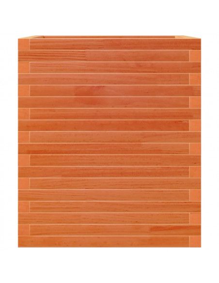 Fioriera Giardino Marrone Cera 60x60x68,5cm Legno Massello Pino