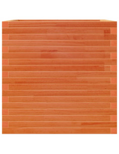 Fioriera Giardino Marrone Cera 70x70x68,5cm Legno Massello Pino