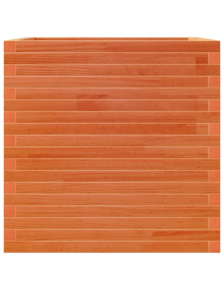 Fioriera Giardino Marrone Cera 70x70x68,5cm Legno Massello Pino