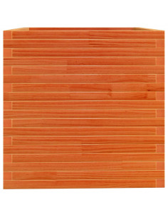 Fioriera Giardino Marrone Cera 70x70x72,5cm Legno Massello Pino