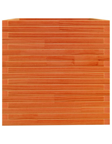 Fioriera Giardino Marrone Cera 70x70x72,5cm Legno Massello Pino