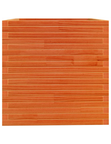 Fioriera Giardino Marrone Cera 70x70x72,5cm Legno Massello Pino