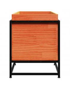 Fioriera Giardino Marrone Cera 80x40x50 cm Legno Massello Pino