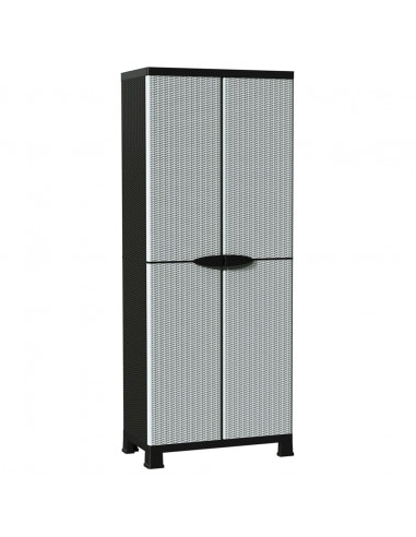 Armadietto in Plastica 68x39x171,5 cm Design Rattan